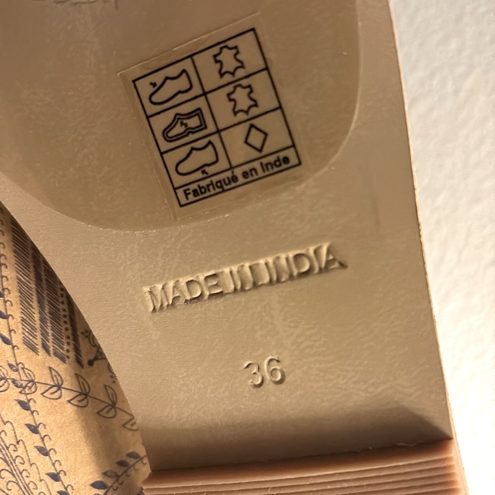NIB [Free People] Rio Vista Brown Snake Slip-On Sandals Womens EU 36 / US 5.5 - Picture 13 of 15